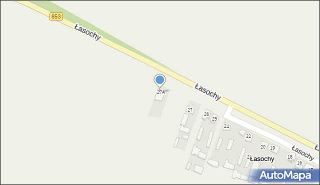 Łasochy, Łasochy, 27A, mapa Łasochy