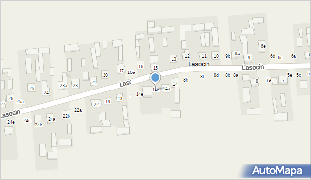 Lasocin, Lasocin, 14c, mapa Lasocin