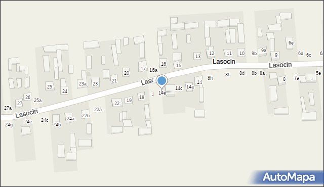 Lasocin, Lasocin, 14e, mapa Lasocin