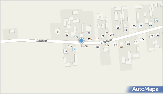 Lasocin, Lasocin, 24j, mapa Lasocin