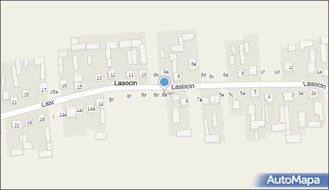 Lasocin, Lasocin, 8a, mapa Lasocin