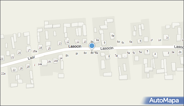 Lasocin, Lasocin, 8b, mapa Lasocin