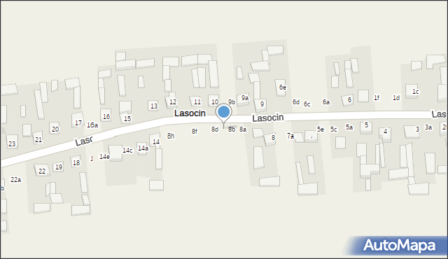 Lasocin, Lasocin, 8c, mapa Lasocin