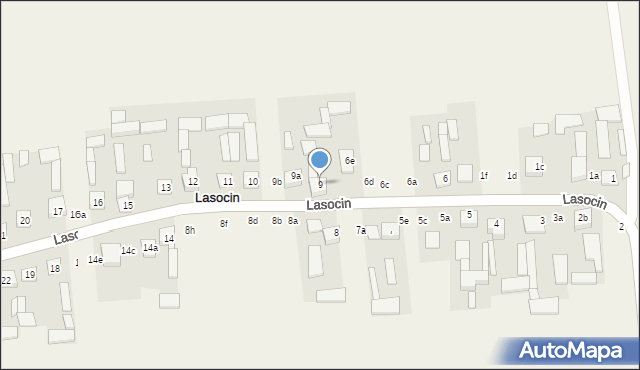 Lasocin, Lasocin, 9, mapa Lasocin