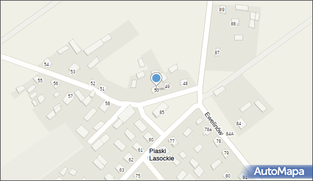 Lasocin, Lasocin, 50, mapa Lasocin