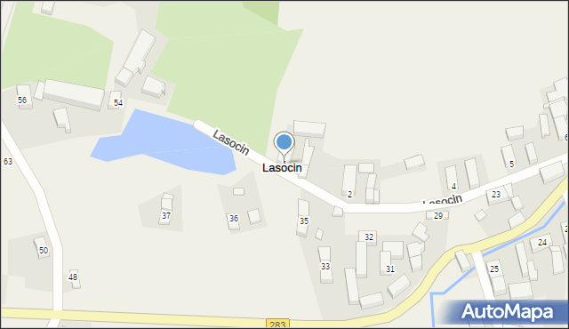 Lasocin, Lasocin, 1, mapa Lasocin