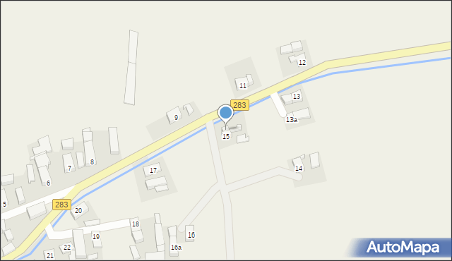 Lasocin, Lasocin, 15a, mapa Lasocin