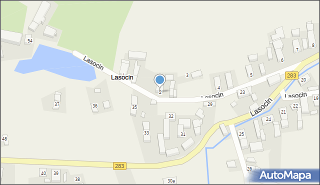 Lasocin, Lasocin, 2, mapa Lasocin