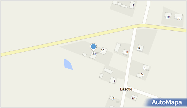Lasotki, Lasotki, 3D, mapa Lasotki
