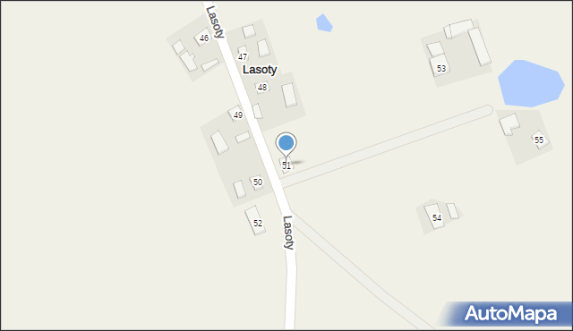 Lasoty, Lasoty, 51, mapa Lasoty