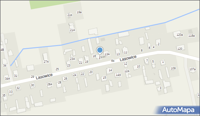 Lasowice, Lasowice, 17, mapa Lasowice