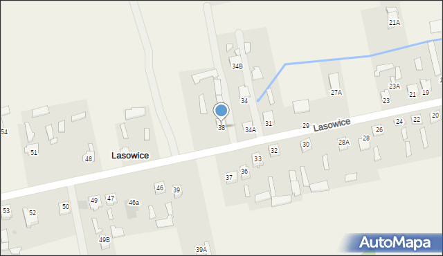 Lasowice, Lasowice, 38, mapa Lasowice