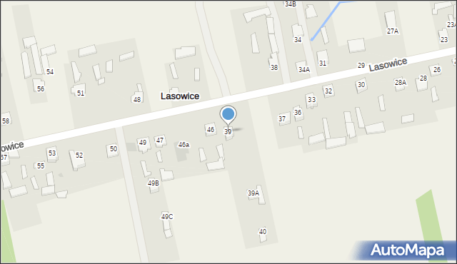 Lasowice, Lasowice, 39, mapa Lasowice