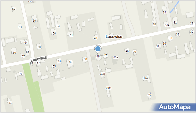 Lasowice, Lasowice, 49, mapa Lasowice