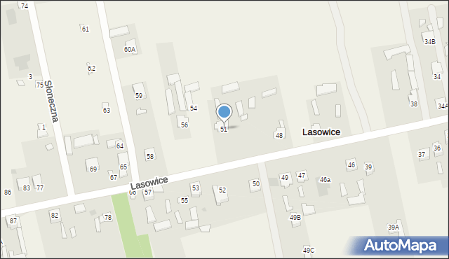 Lasowice, Lasowice, 51, mapa Lasowice