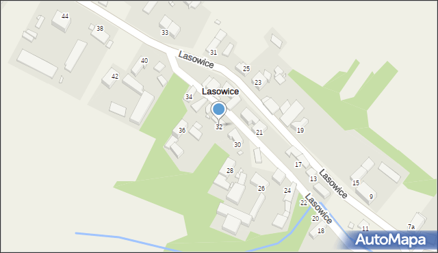 Lasowice, Lasowice, 32, mapa Lasowice