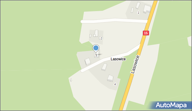 Lasowice, Lasowice, 3, mapa Lasowice