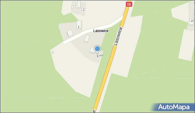 Lasowice, Lasowice, 4, mapa Lasowice