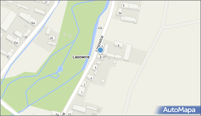 Lasowice, Lasowice, 6, mapa Lasowice