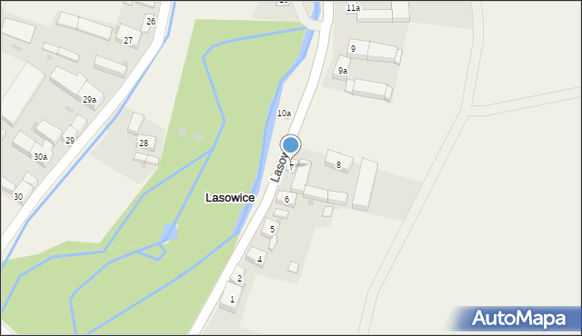 Lasowice, Lasowice, 7, mapa Lasowice