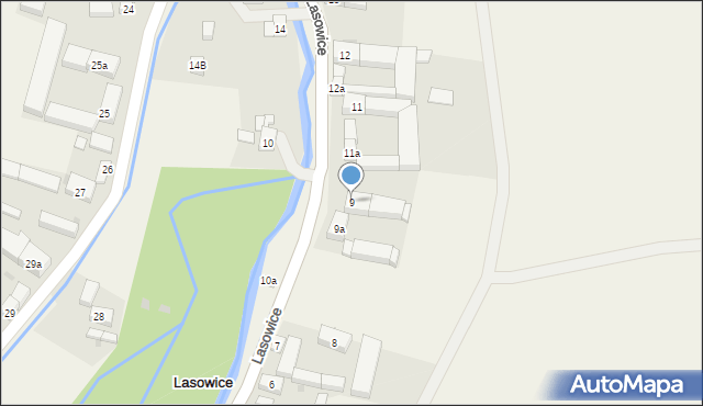 Lasowice, Lasowice, 9, mapa Lasowice