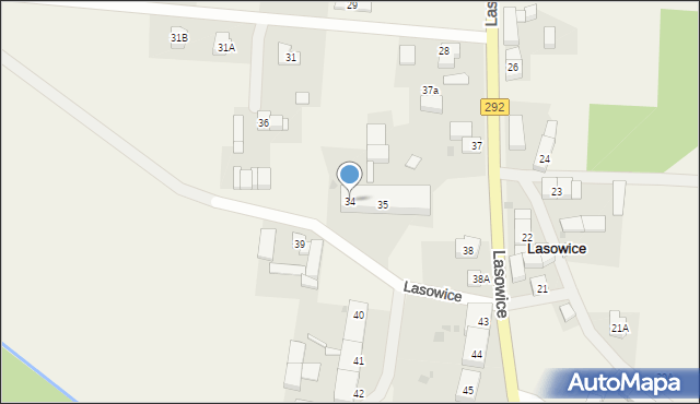 Lasowice, Lasowice, 34, mapa Lasowice