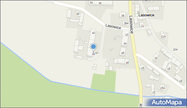 Lasowice, Lasowice, 42, mapa Lasowice