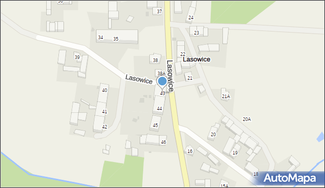 Lasowice, Lasowice, 43, mapa Lasowice