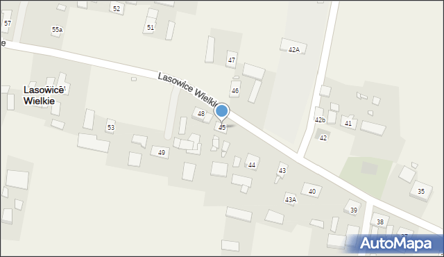 Lasowice Wielkie, Lasowice Wielkie, 45, mapa Lasowice Wielkie