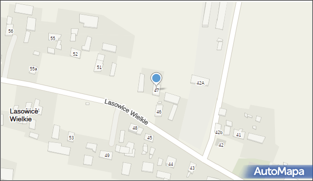 Lasowice Wielkie, Lasowice Wielkie, 47, mapa Lasowice Wielkie