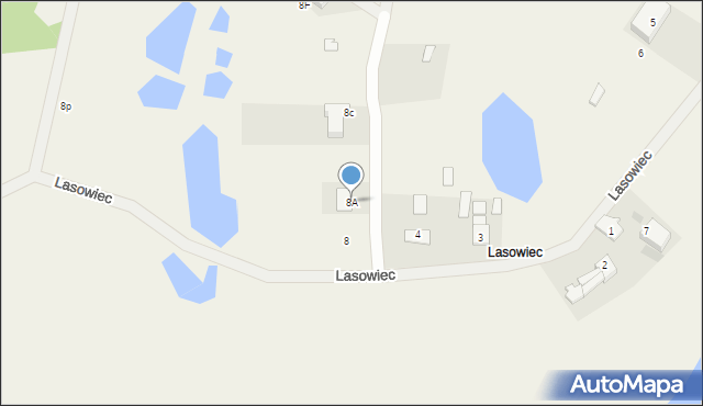 Lasowiec, Lasowiec, 8A, mapa Lasowiec