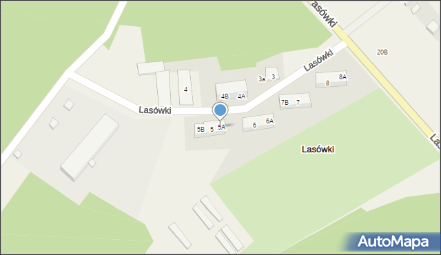 Lasówki, Lasówki, 5A, mapa Lasówki