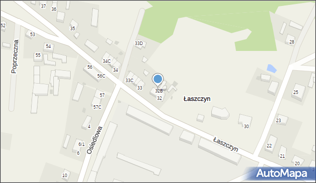 Łaszczyn, Łaszczyn, 32B, mapa Łaszczyn