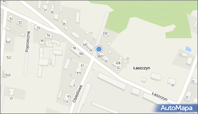 Łaszczyn, Łaszczyn, 33C, mapa Łaszczyn