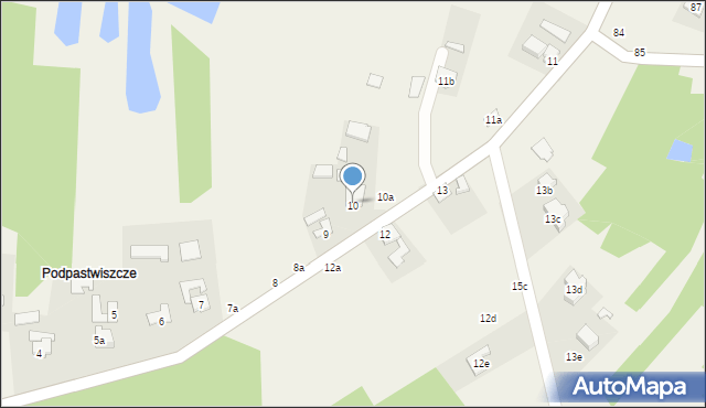 Laszczyny, Laszczyny, 10, mapa Laszczyny