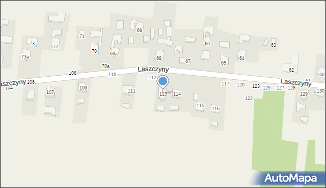 Laszczyny, Laszczyny, 113, mapa Laszczyny