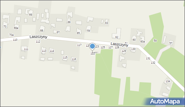 Laszczyny, Laszczyny, 122, mapa Laszczyny