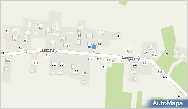 Laszczyny, Laszczyny, 64a, mapa Laszczyny