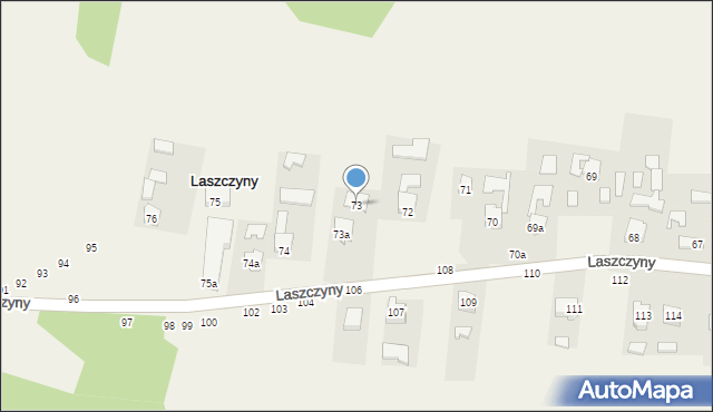 Laszczyny, Laszczyny, 73, mapa Laszczyny