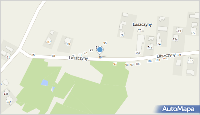 Laszczyny, Laszczyny, 96, mapa Laszczyny