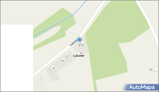 Łaszew, Łaszew, 3, mapa Łaszew
