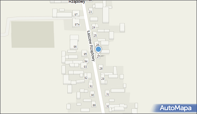Łaszew Rządowy, Łaszew Rządowy, 27, mapa Łaszew Rządowy