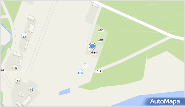 Łaszew Rządowy, Łaszew Rządowy, 61E, mapa Łaszew Rządowy