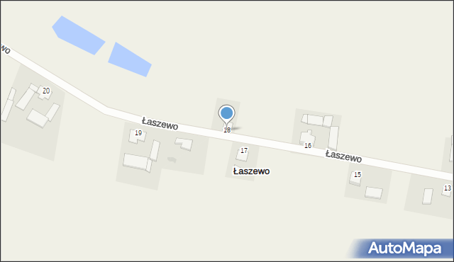 Łaszewo, Łaszewo, 18, mapa Łaszewo