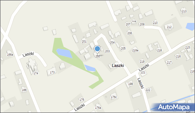 Laszki, Laszki, 200, mapa Laszki