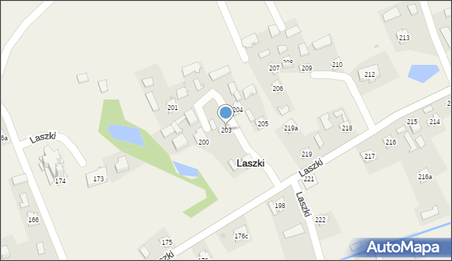 Laszki, Laszki, 203, mapa Laszki