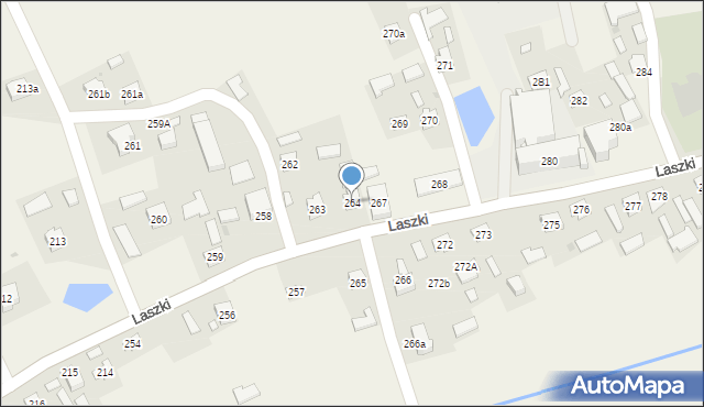 Laszki, Laszki, 264, mapa Laszki