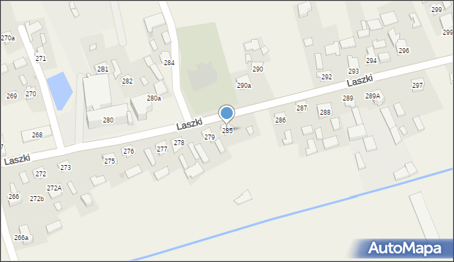 Laszki, Laszki, 285, mapa Laszki