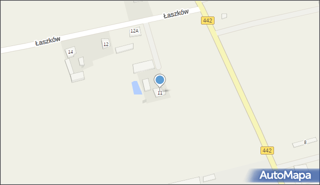 Łaszków, Łaszków, 11, mapa Łaszków