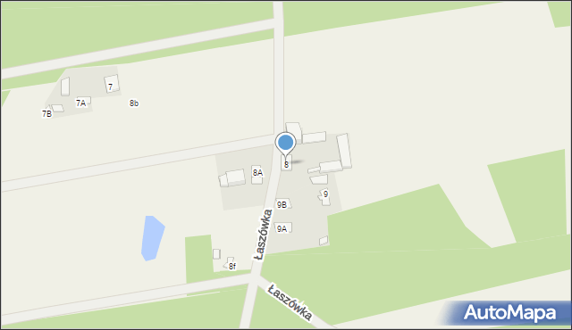 Łaszówka, Łaszówka, 8, mapa Łaszówka